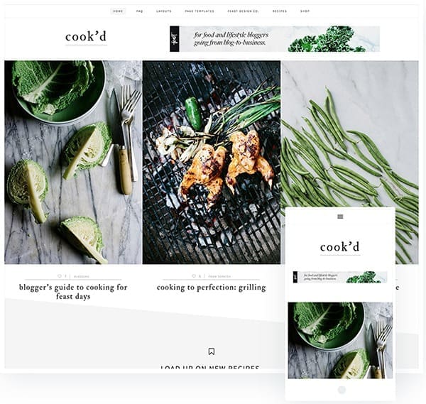Professional web design services for small businesses, Cook'd.