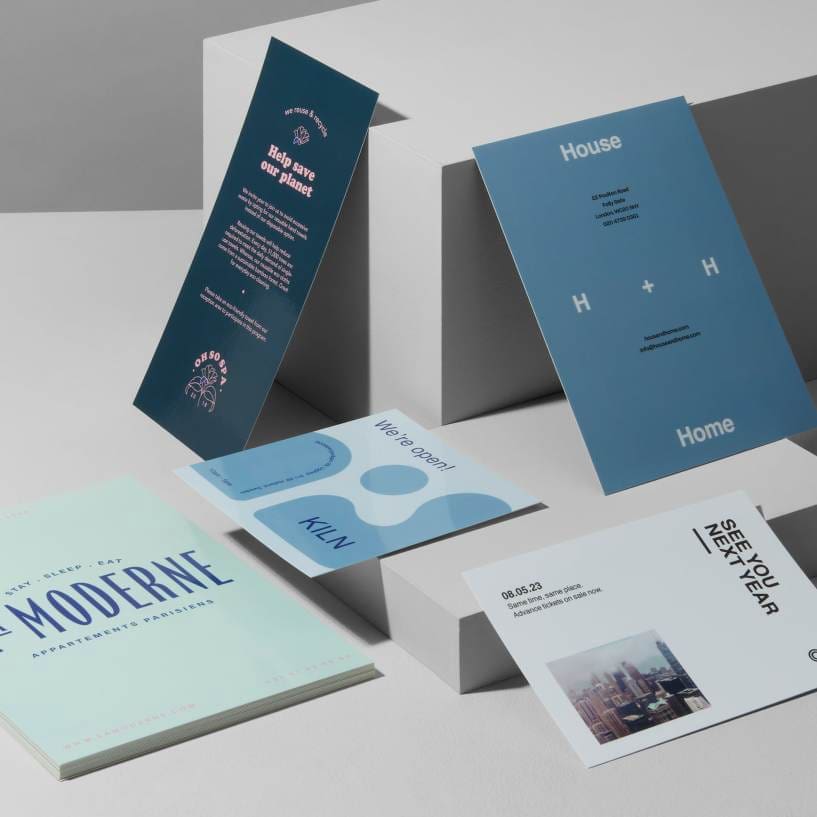 Postcards. Print design services.